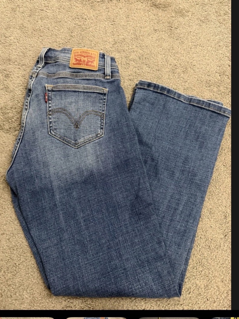 Women's Levi 529 Curvy Bootcut Jeans Size 6 Short Medium Wash